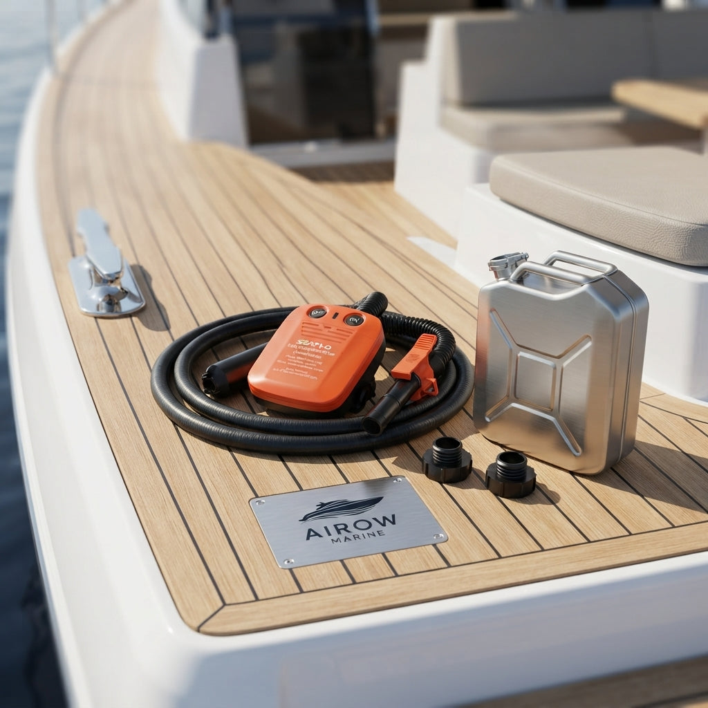 AIROW Marine Portable Electric Fuel Transfer Pump - Lithium-Ion, DC Powered