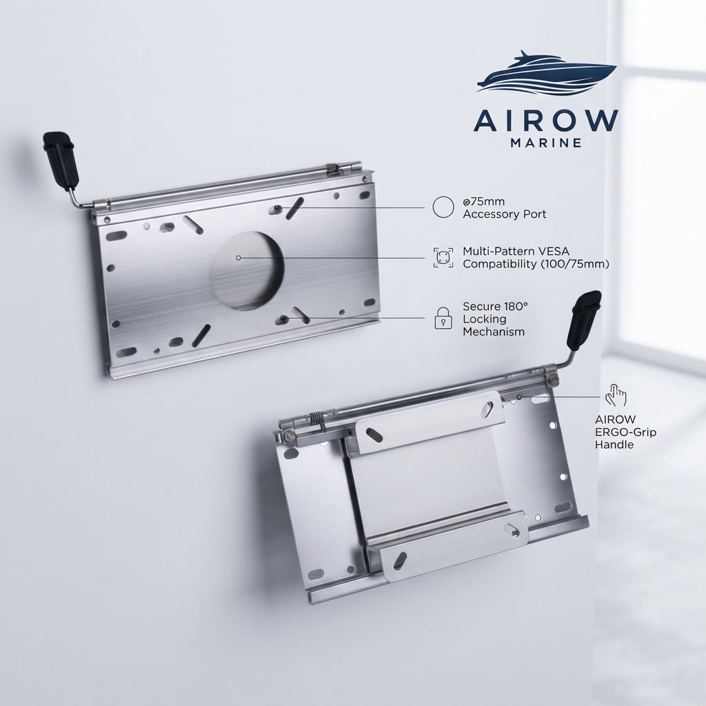Airrow Marine Aluminum Alloy Seat Base Slides - Adjustable, Corrosion-Resistant