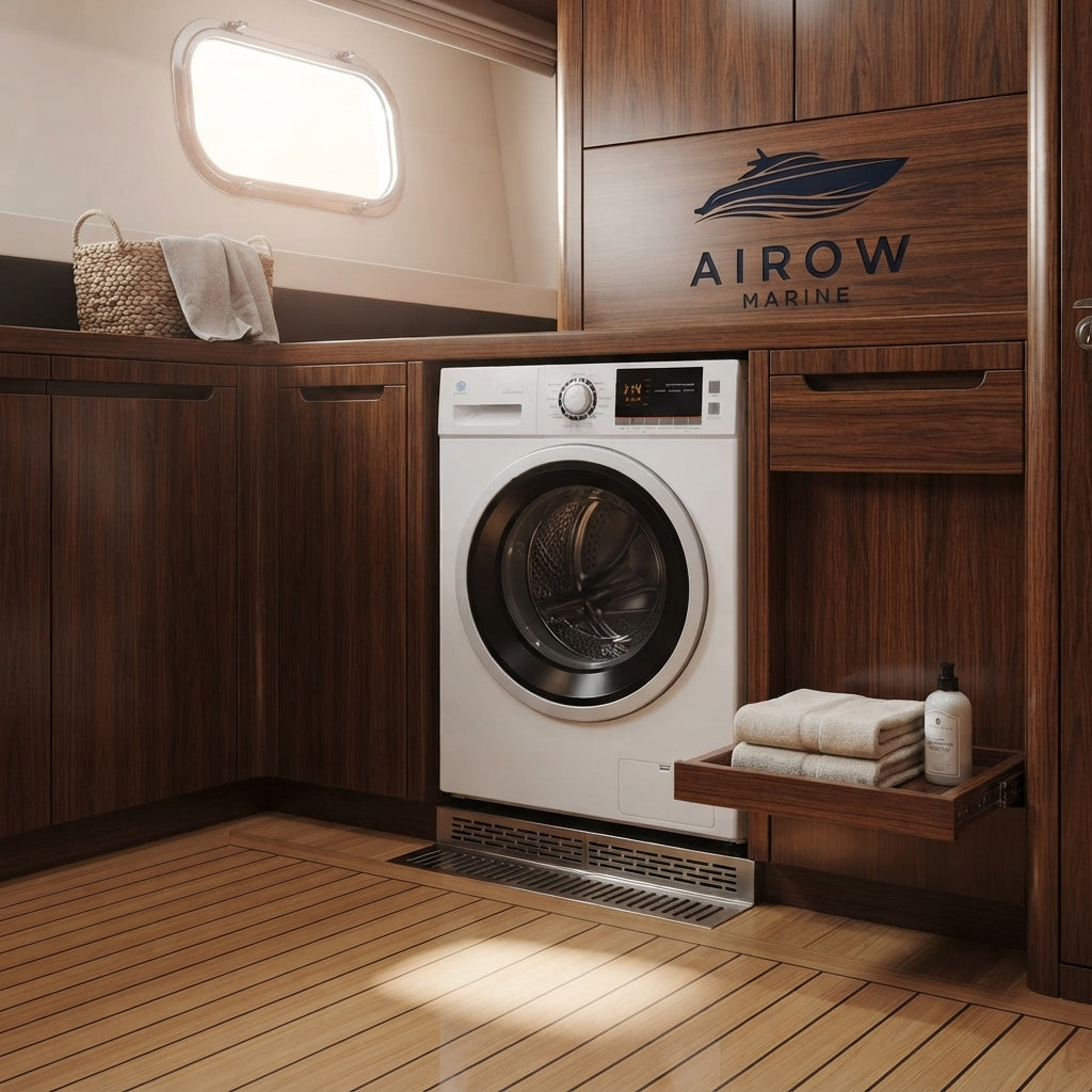 110V Front-Load Marine Washing Machine – 10KG Drum Capacity – marine application view