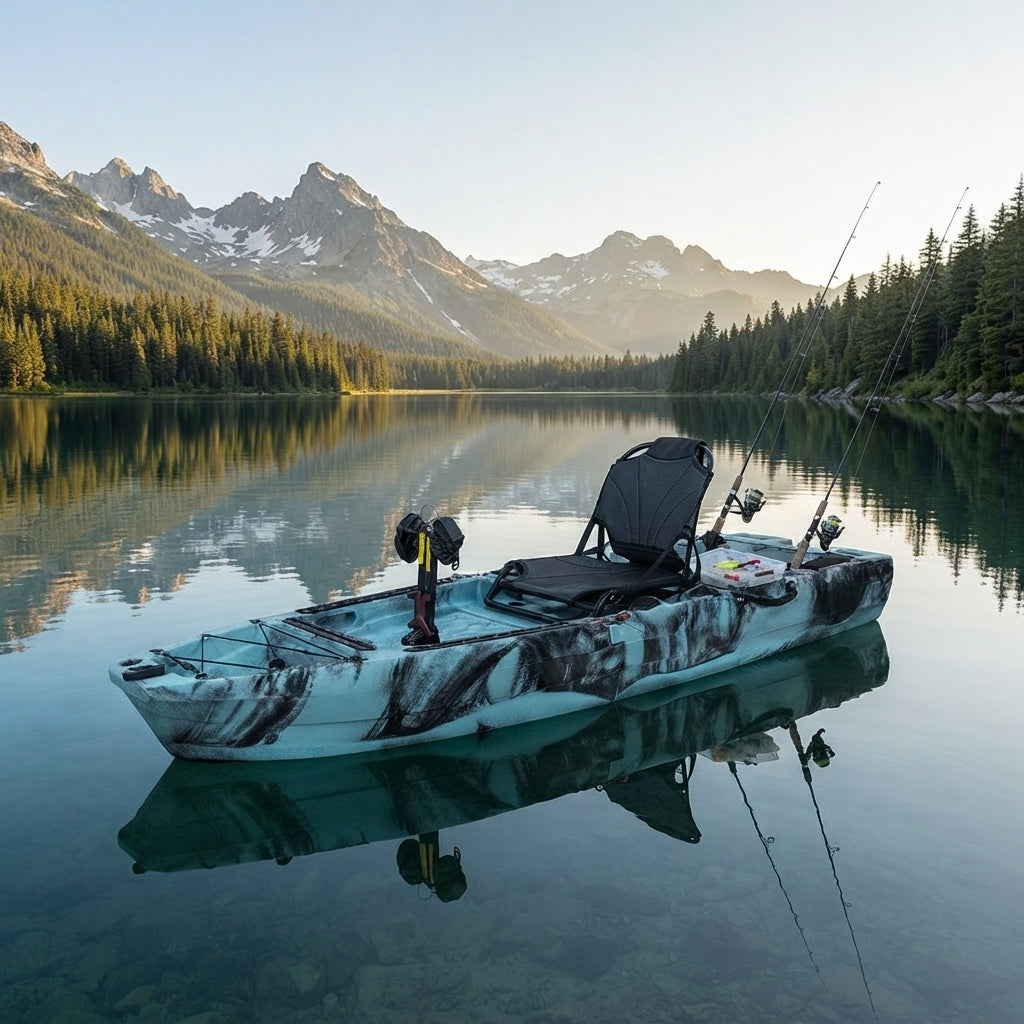 AirowMarine Pedal Drive Fishing Kayak – Rotomolded PE (2400mm L) – marine application view
