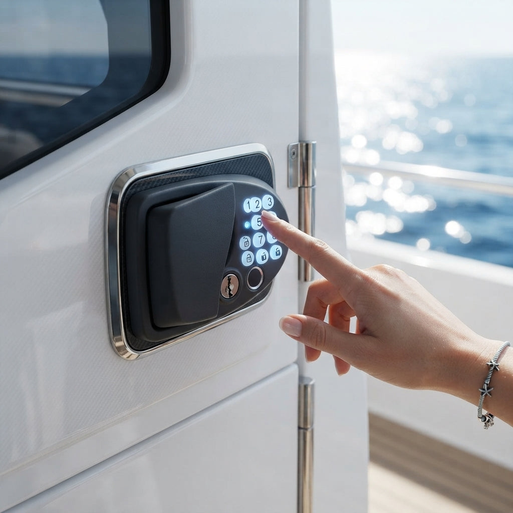 Yacht Code Lock – IP67 Dual-Action Electronic Entry