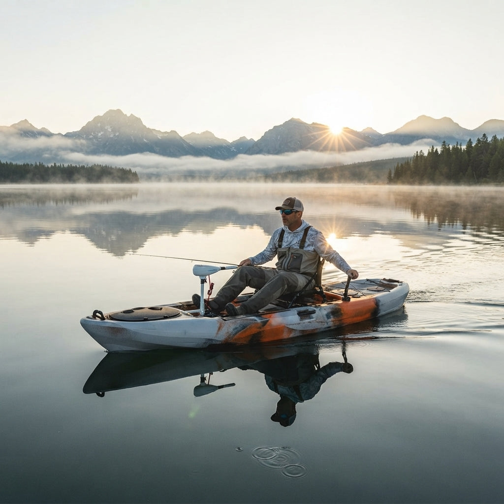 Motorized Fishing Kayak – High-Impact Rotomolded PE (3950mm) – marine application view