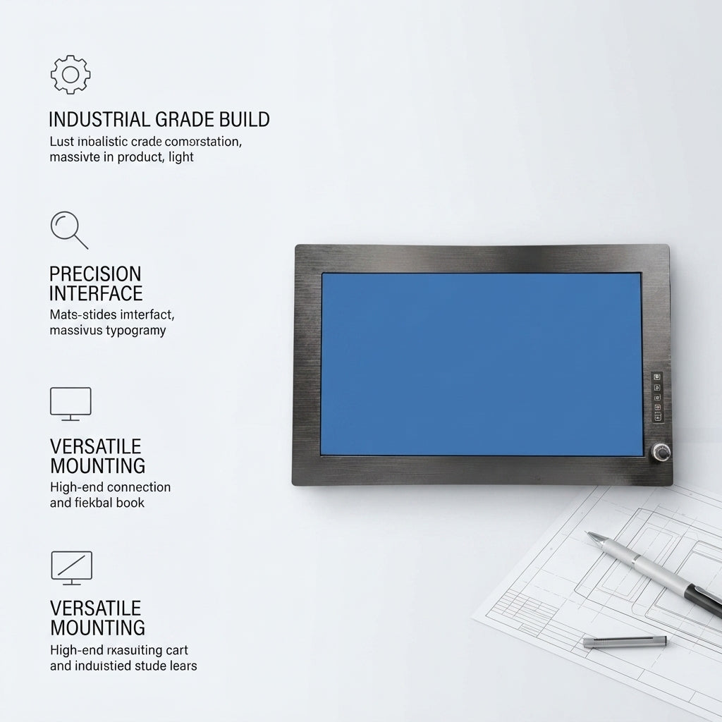 Marine-Grade 27-Inch Capacitive Touchscreen Monitor - HDMI Input (1920x1080)