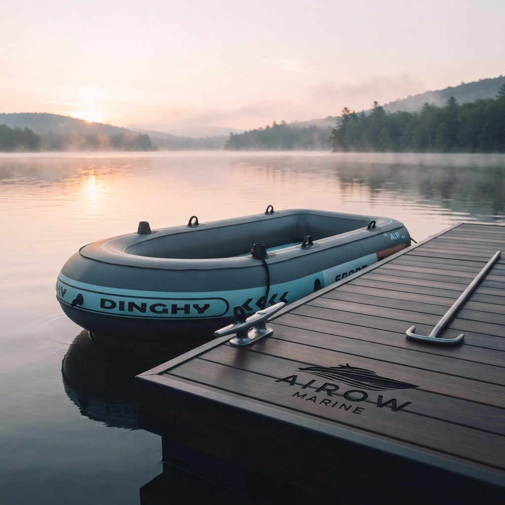 Airow Marine Explorer Dinghy Sport Inflatable Boat - Heavy-Duty 4-Layer PVC (190cm)