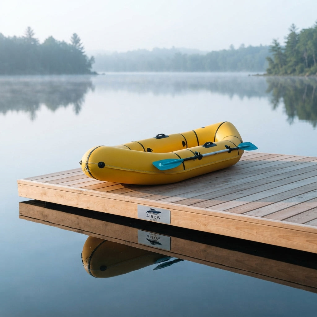 Airow Marine Inflatable Packraft - Multi-Layer PVC Kayak (Single-Seat)