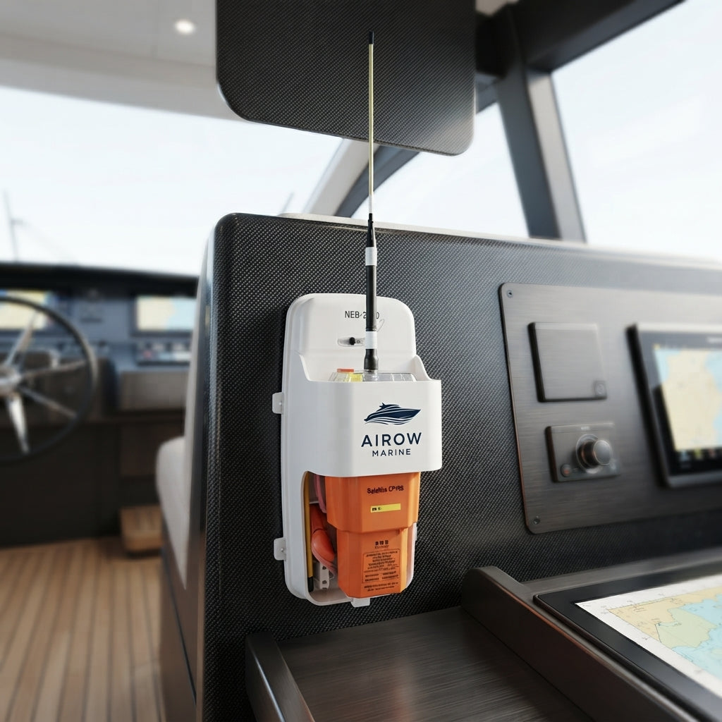 AIROW MARINE NEB-2000 Dual-Mode AIS/GPS Marine EPIRB - 10-Year Battery, IP68