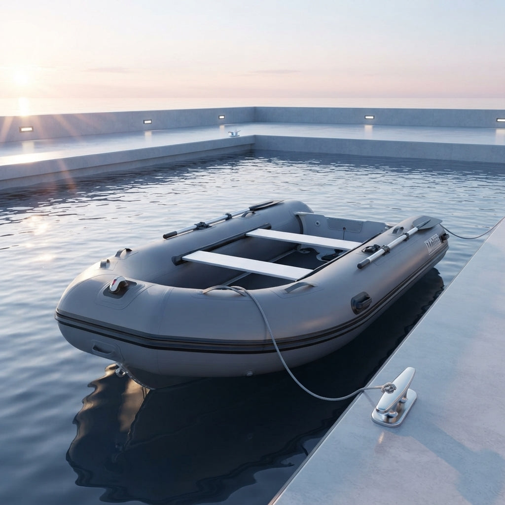 Airow Marine Aluminum V-Hull RIB Inflatable Fishing Boat - Saltwater Reinforced