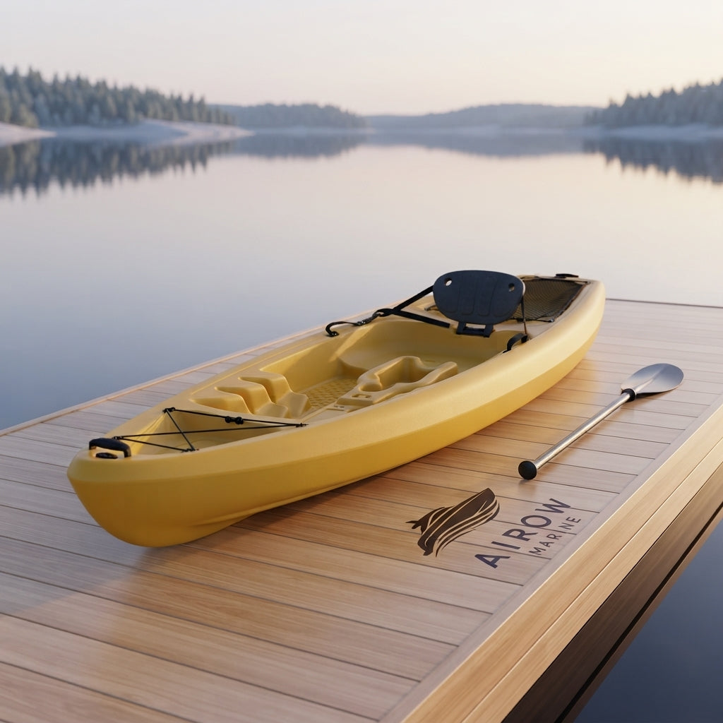 AirowMarine HDPE Blow-Molded Fishing Kayak - 262cm, 20KG Rigid Hull