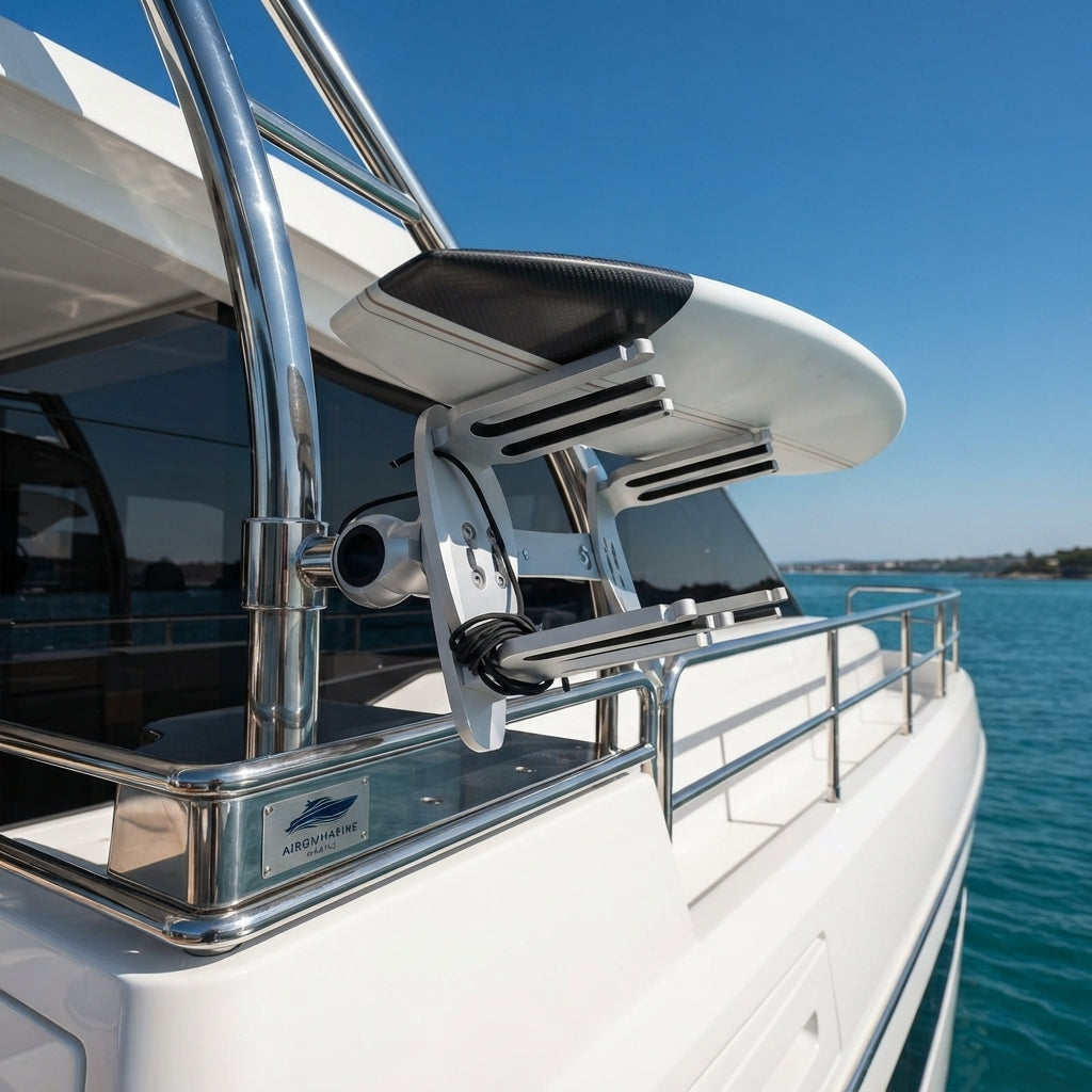 Aerospace-Grade Aluminum Wakeboard & Surfboard Rack – Universal Marine Mount – marine application view