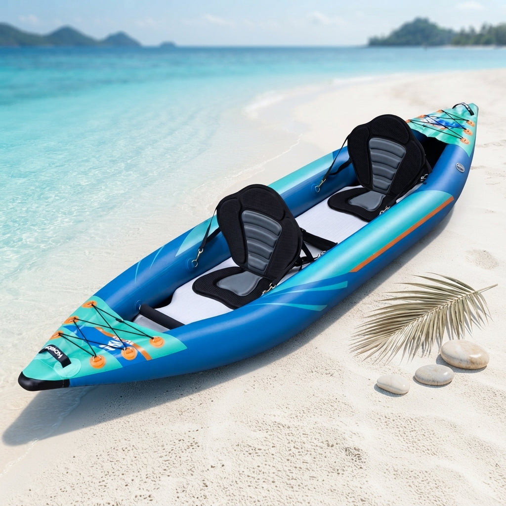 AirowMarine Inflatable Kayak – Dual-Seater, Puncture-Resistant PVC (3.6m) – marine application view