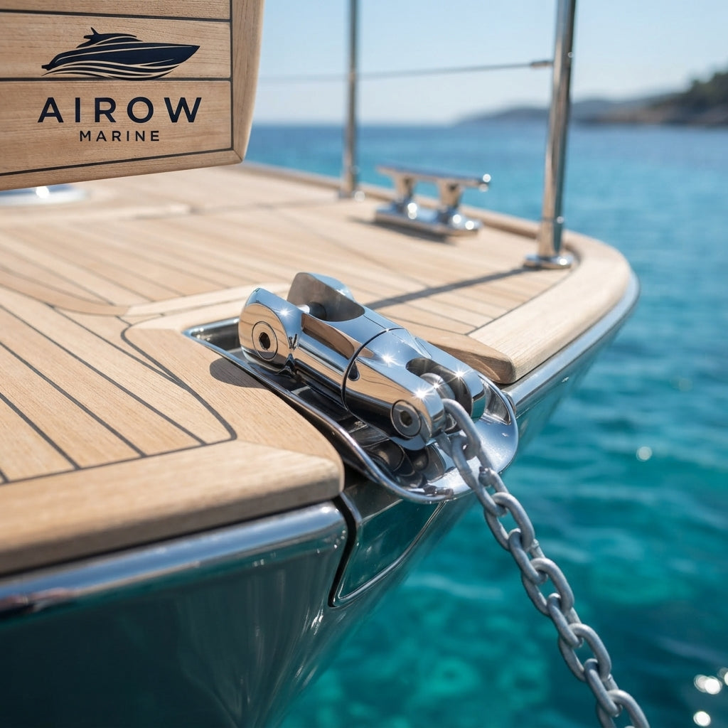 Heavy-Duty 316 Stainless Steel Anchor Swivel Connector - Marine Grade (141mm)