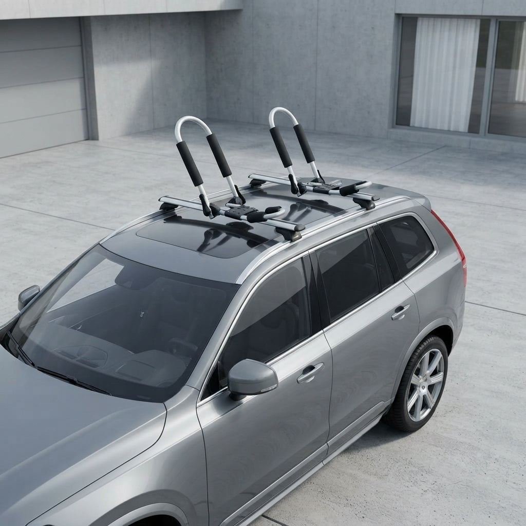 Airow Marine J-Bar Kayak & Canoe Roof Rack - Heavy-Duty Aluminum, Foldable