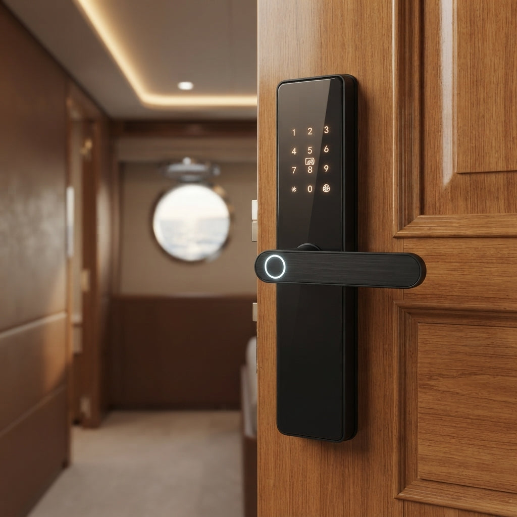 IP66 Waterproof Smart Door Lock – Fingerprint & PIN Access