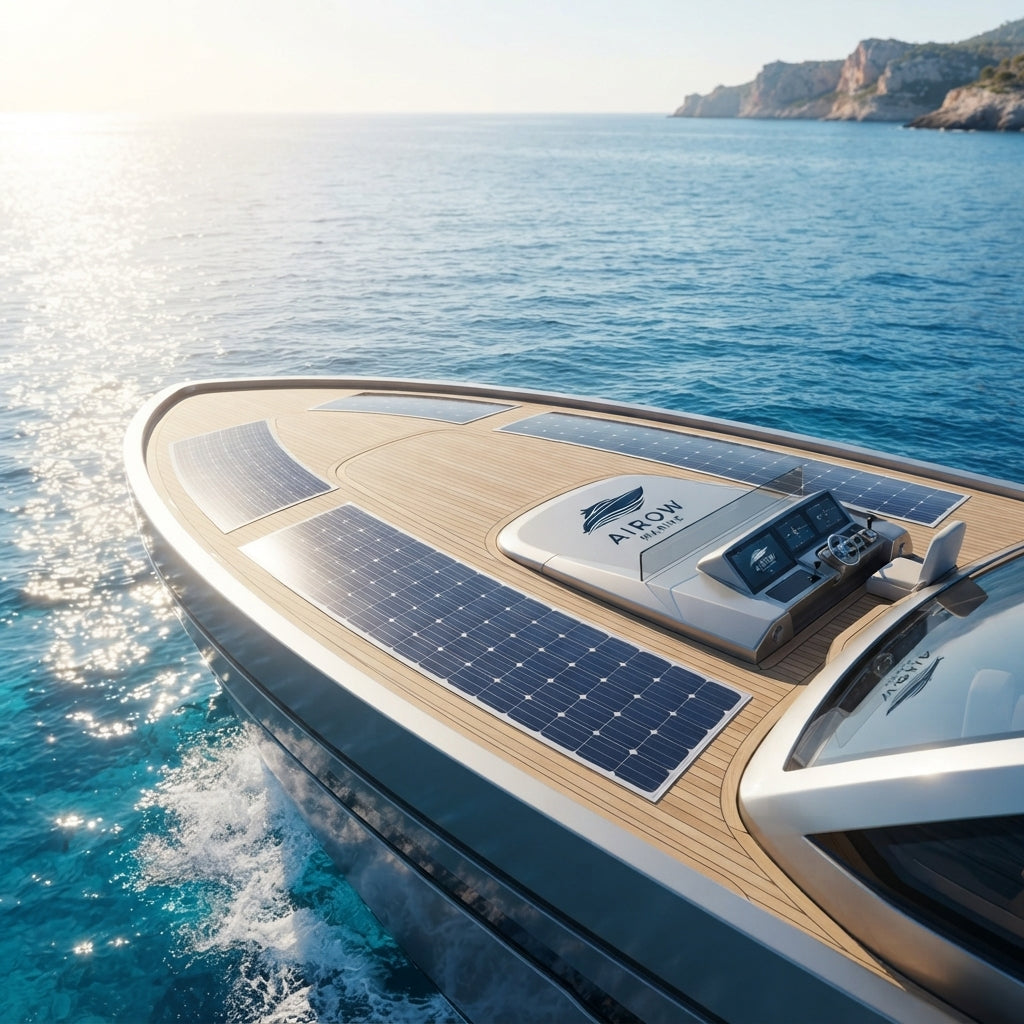 AirowMarine 400W Flexible ETFE Solar Panel - Marine Grade (2055x1100mm)