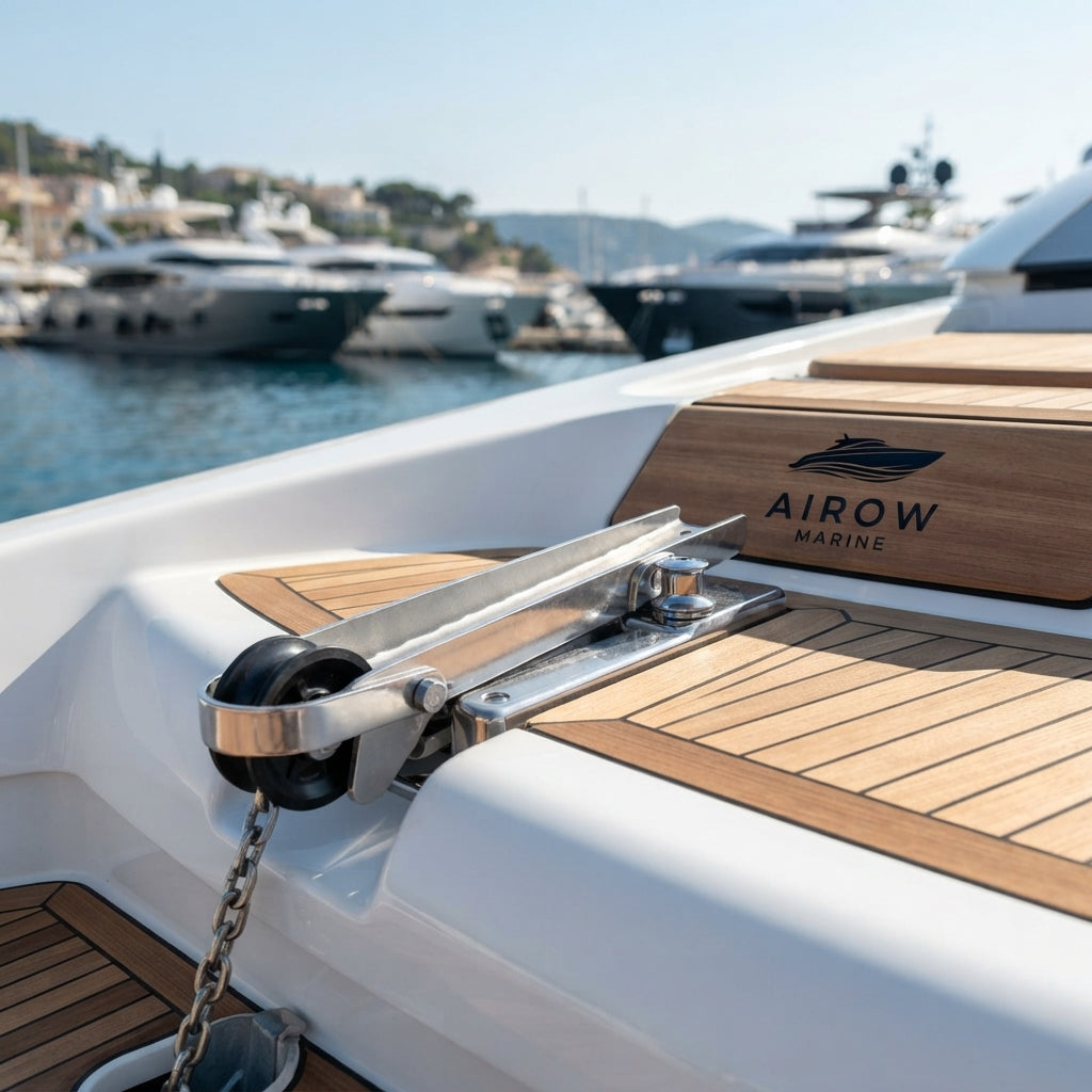 390mm Marine Anchor Roller – Precision Cast 316 Stainless Steel for Yachts – marine application view