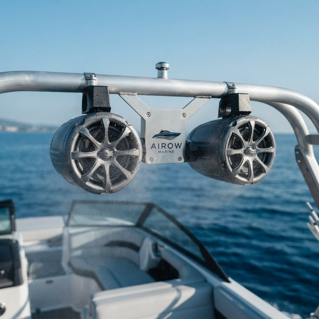 Airow Marine Wakeboard Tower Speakers - 100W IP-X6 Waterproof (6.5")
