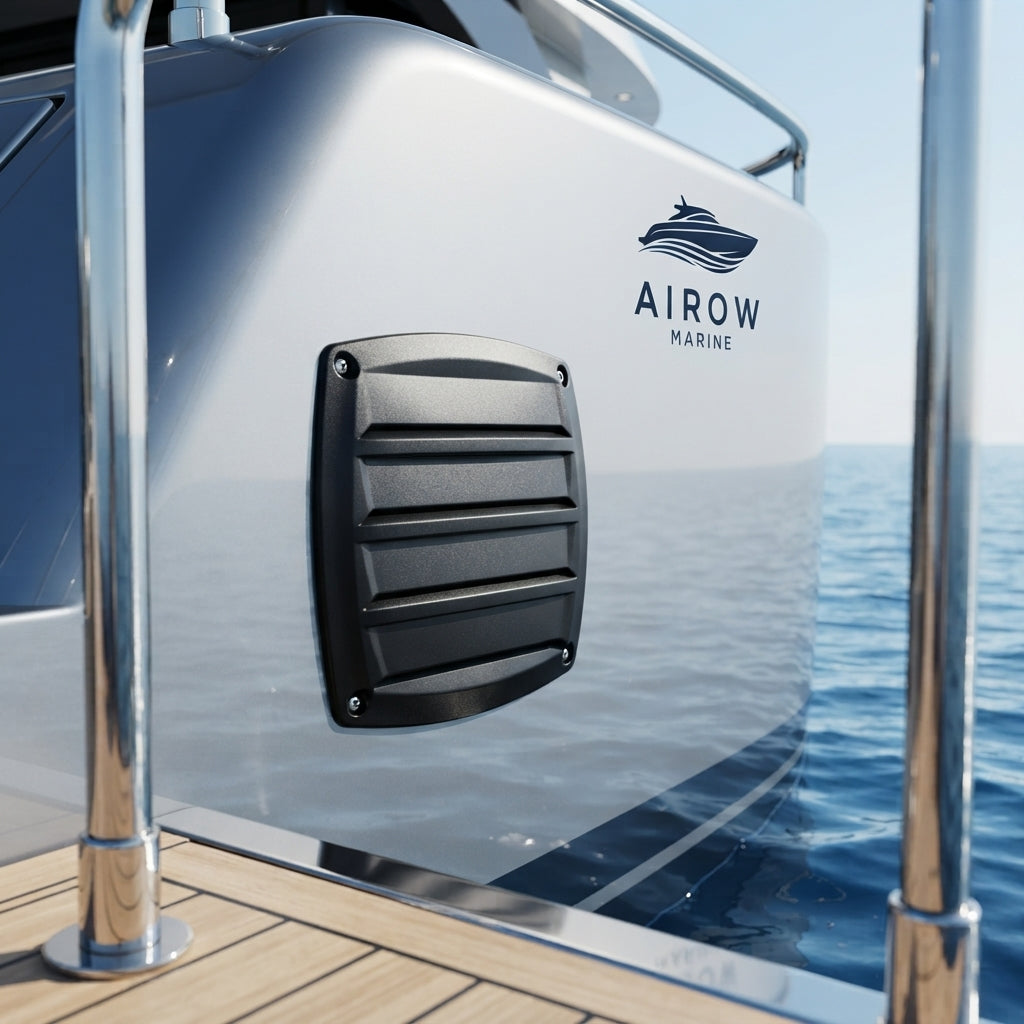 Yacht Louvered Air Vent Cover - Durable Nylon/ABS Marine Grille 82.7mm