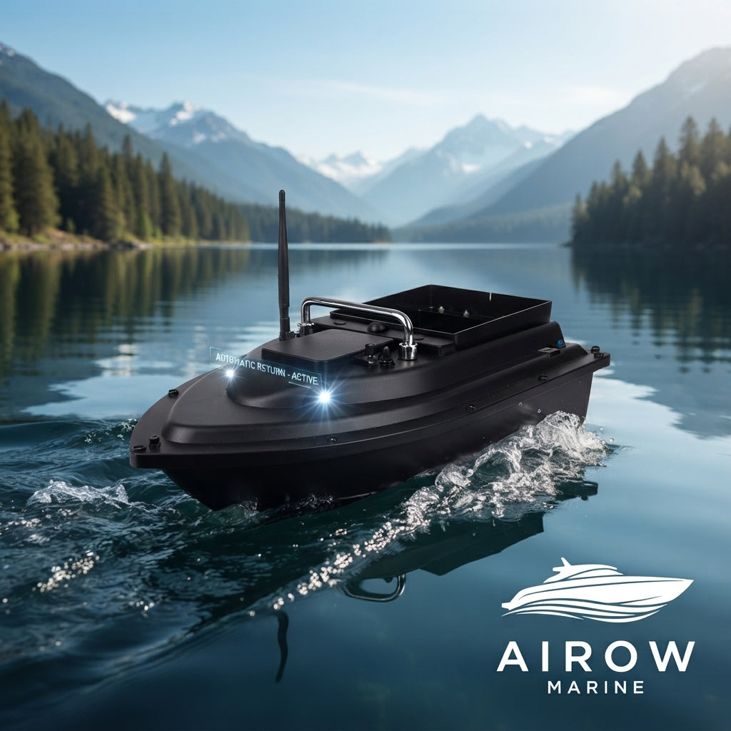 GPS-Guided Remote Bait Boat - 600m Range, 1.5kg Capacity