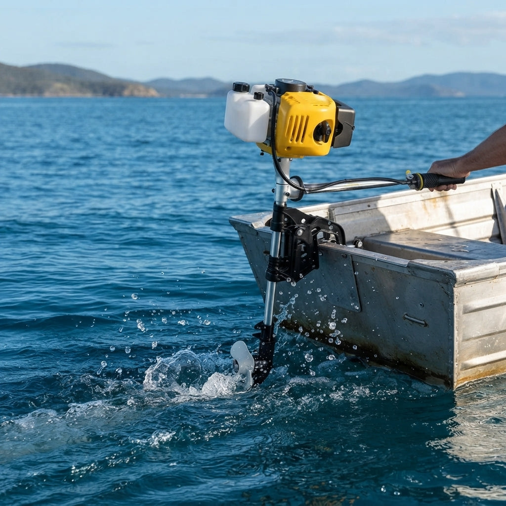 Airow Marine 2.5HP 52cc Gas Outboard Motor - Portable 2-Stroke Engine