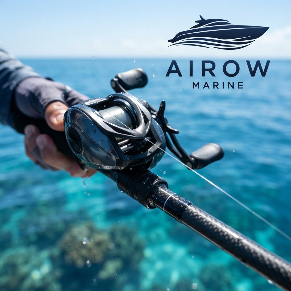 Airow Marine Elite 7.1:1 Electronic Casting Reel - Ultra-Light (168g) 6kg Drag