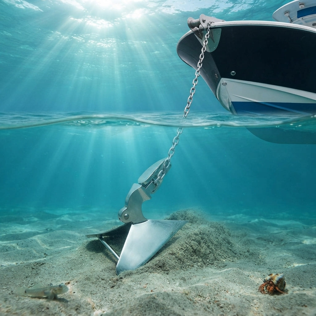 316 Stainless Steel Plow Anchor – High-Grip Marine Anchoring System