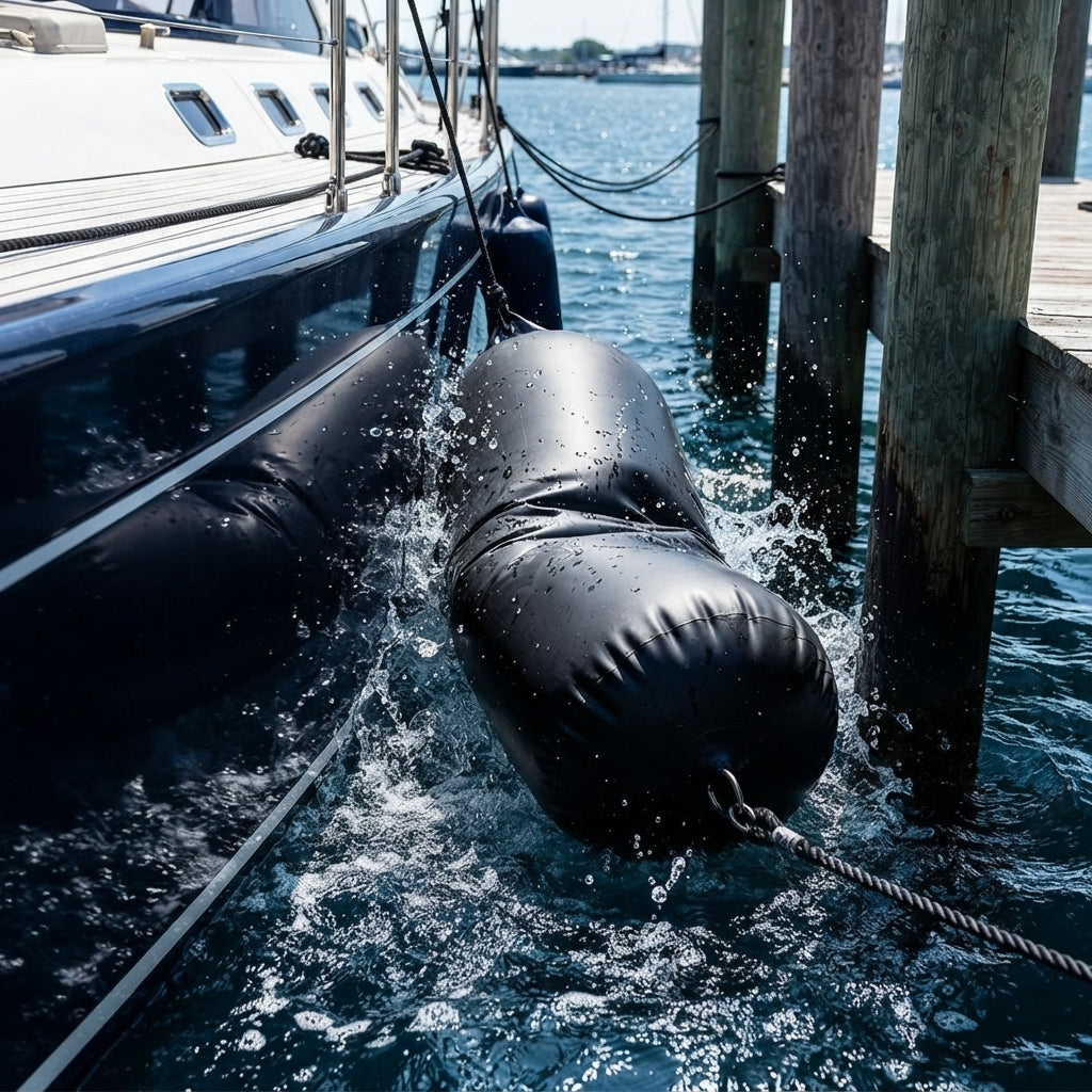 Inflatable Yacht Fender – Heavy-Duty PVC, UV-Resistant