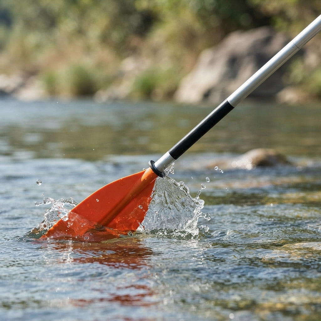 4-Section Modular Kayak Canoe Paddle - Aluminum Shaft & High-Impact Blades
