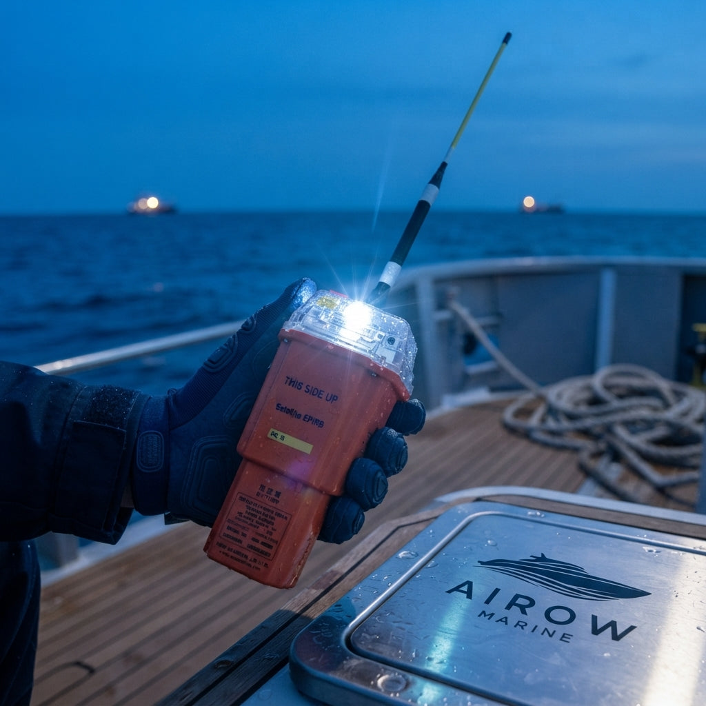 AIROW MARINE NEB-2000 Dual-Mode AIS/GPS Marine EPIRB - 10-Year Battery, IP68