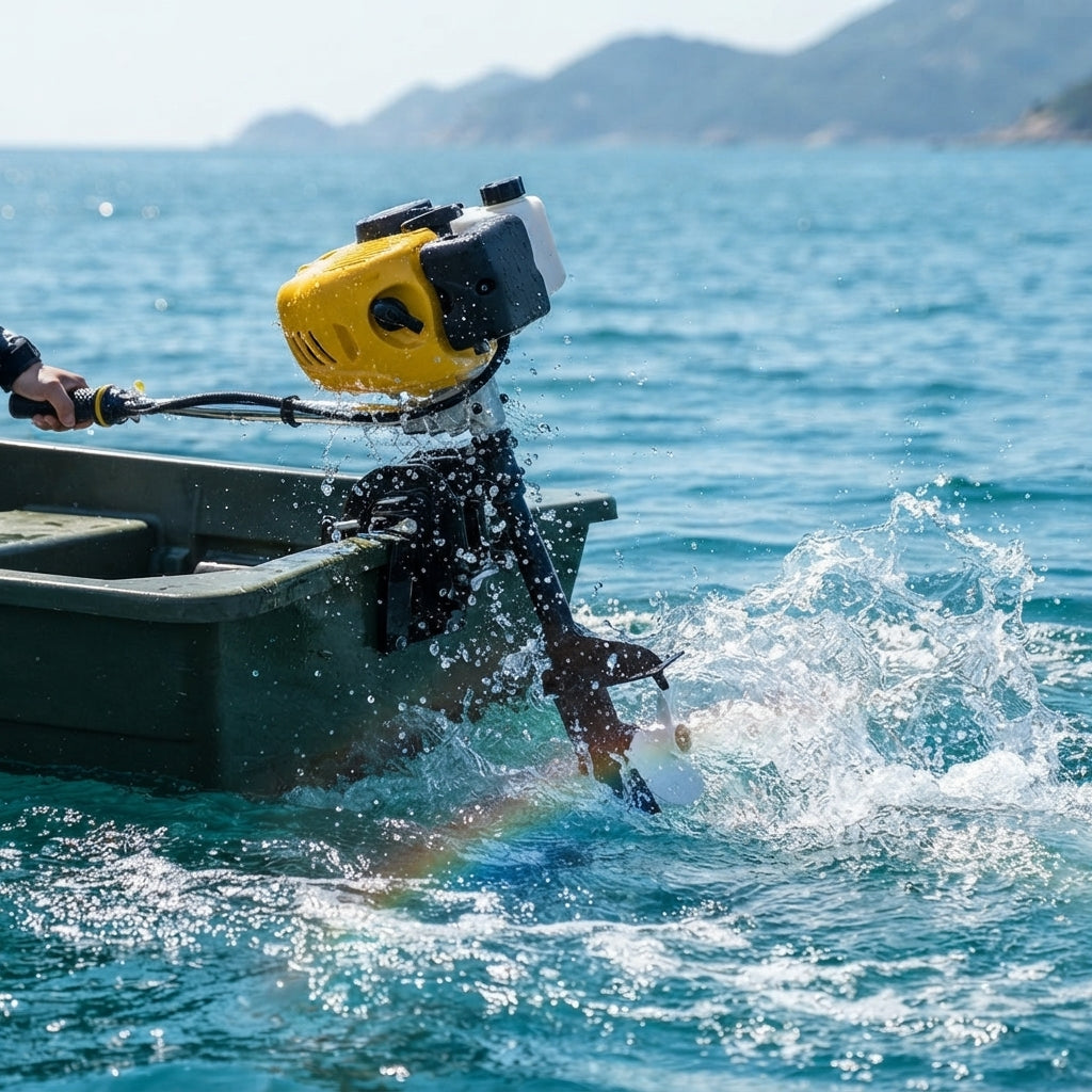 Airow Marine 2.5HP 52cc Gas Outboard Motor - Portable 2-Stroke Engine