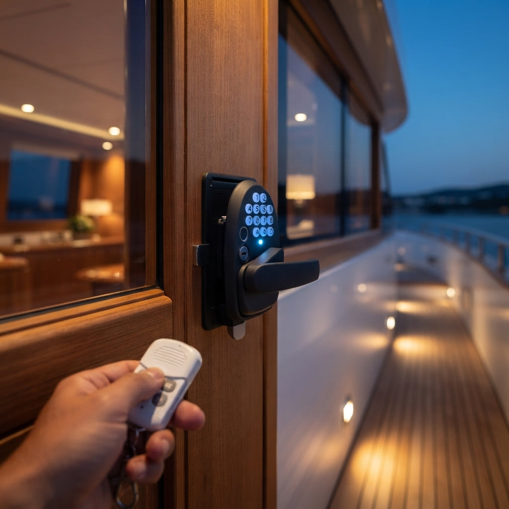 Yacht Code Lock – IP67 Dual-Action Electronic Entry