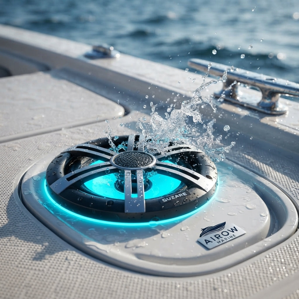 Airow Marine GS-068T-RGB Waterproof Speaker - 150W 2-Way Coaxial (6.5")