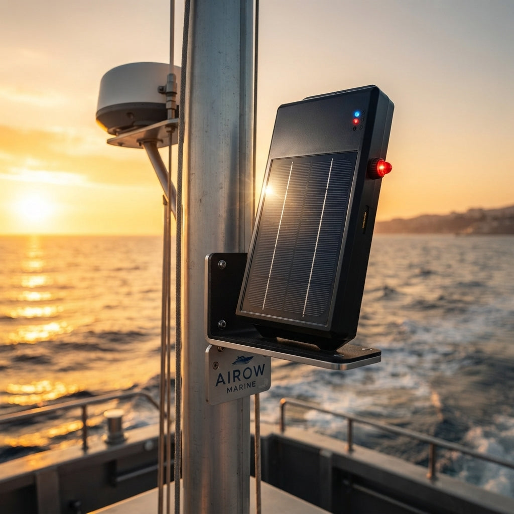 Marine Solar Beidou GPS Tracker - Offshore Vessel Intelligence (135x75.6mm)