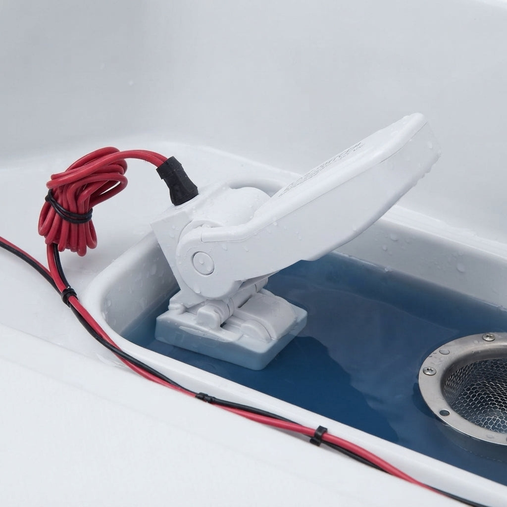 Marine Bilge Pump Float Switch - Automatic, 12-32VDC, Ignition Protected