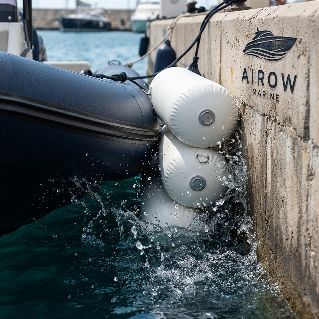 AirowMarine Inflatable Yacht Fender Mat - 5mm Marine-Grade PVC Shield