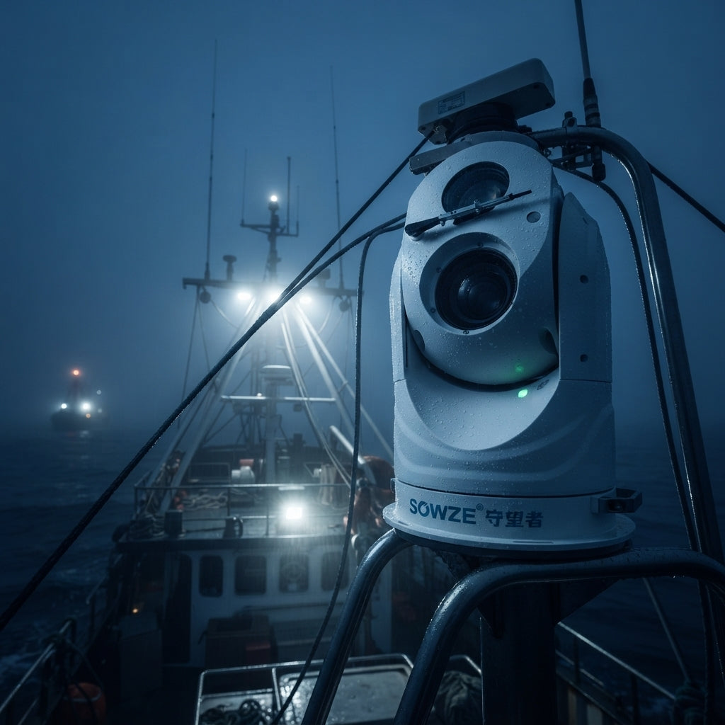 Marine Dual-Spectral Thermal Camera - 384 IR, 52x Gyro Pan-Tilt Head