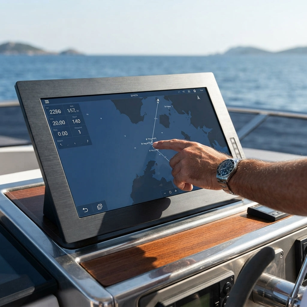 Marine-Grade 27-Inch Capacitive Touchscreen Monitor - HDMI Input (1920x1080)