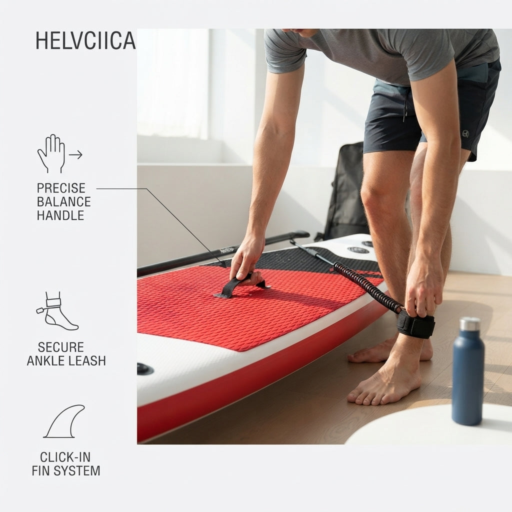 AirowMarine Explorer 10'6" Inflatable SUP Paddleboard Package – Premium Drop-Stitch PVC – marine application view