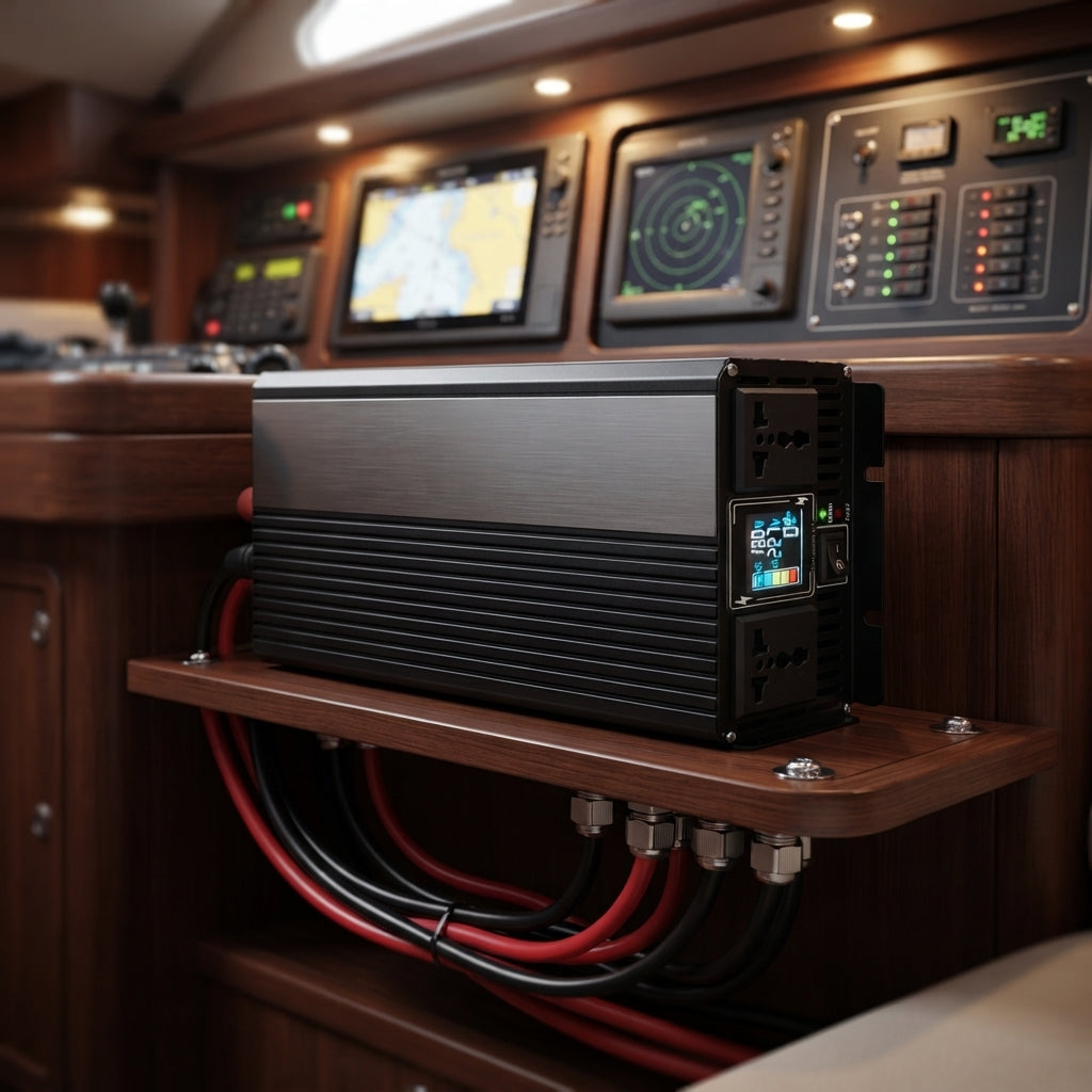 5000W Pure Sine Wave Power Inverter - 12V/24V DC to 110V/220V AC