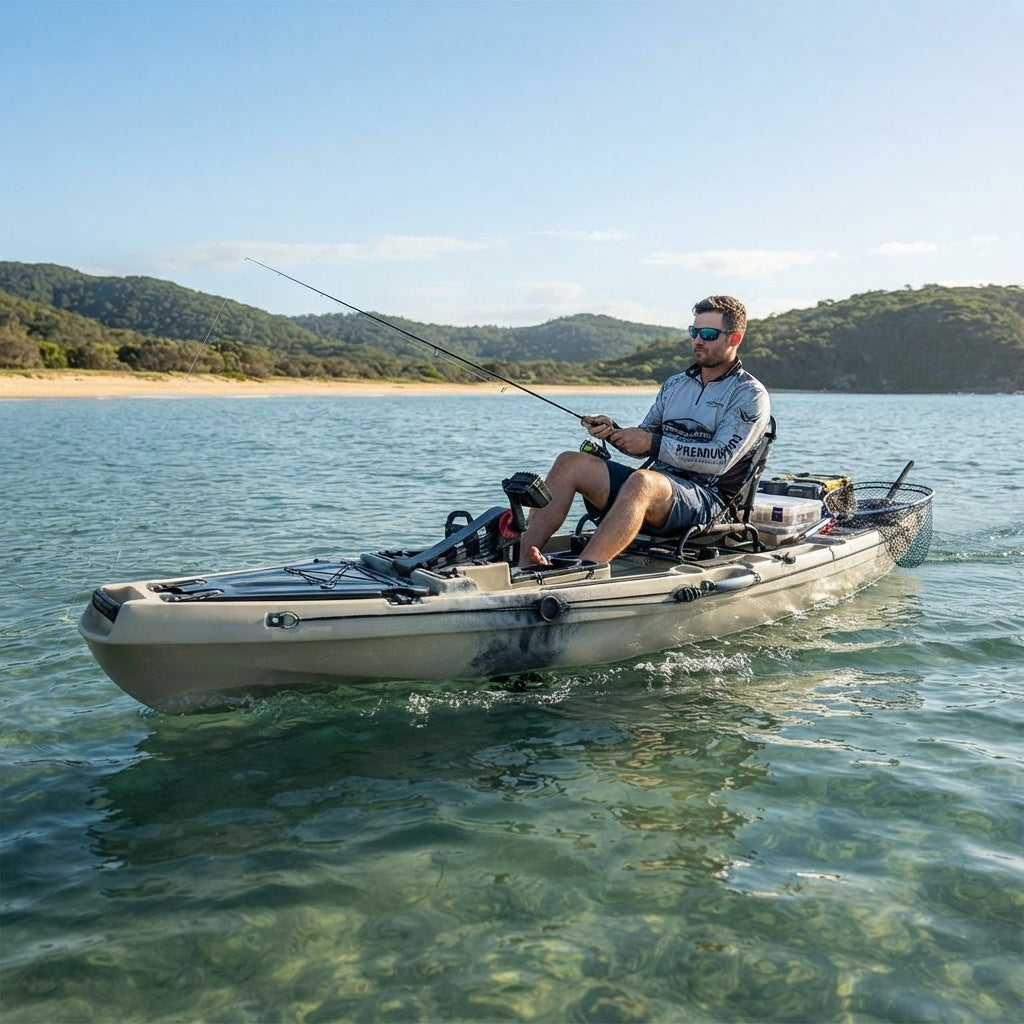 AirowMarine 320cm Rotomolded Pedal Kayak – Propeller Drive, Polyethylene – marine application view