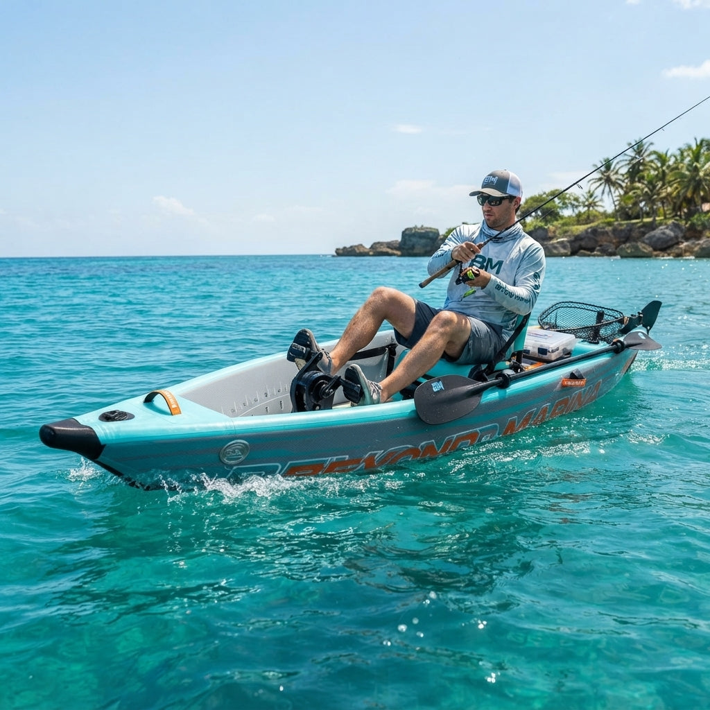 Beyond Marina 2-Person Inflatable Kayak – High-Pressure PVC & Fishing Ready – marine application view