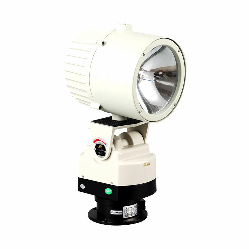 AirowMarine 220V Marine Rotating Xenon Spotlight for Vessels and Docks
