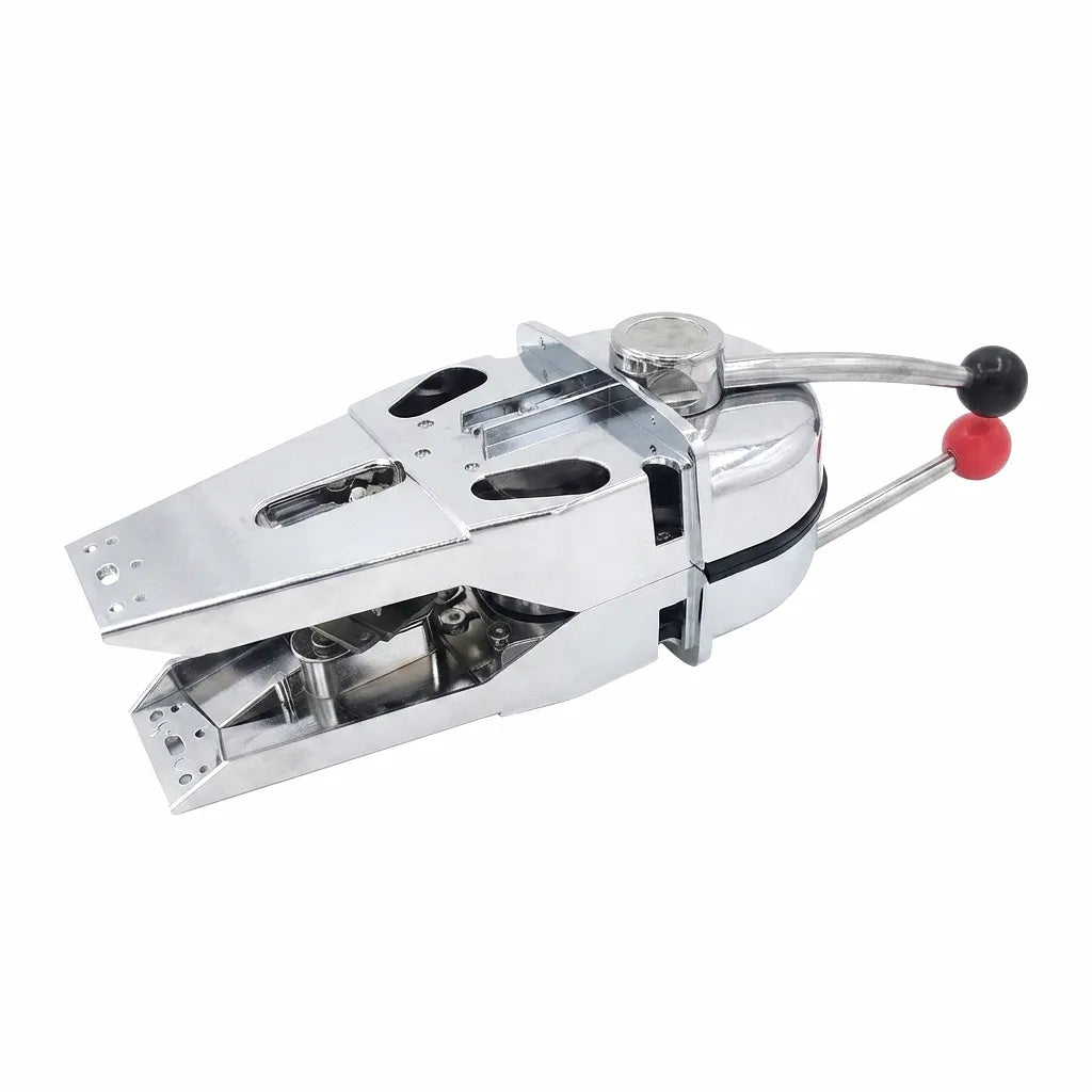 AirowMarine chrome-plated zinc alloy dual lever marine throttle control unit