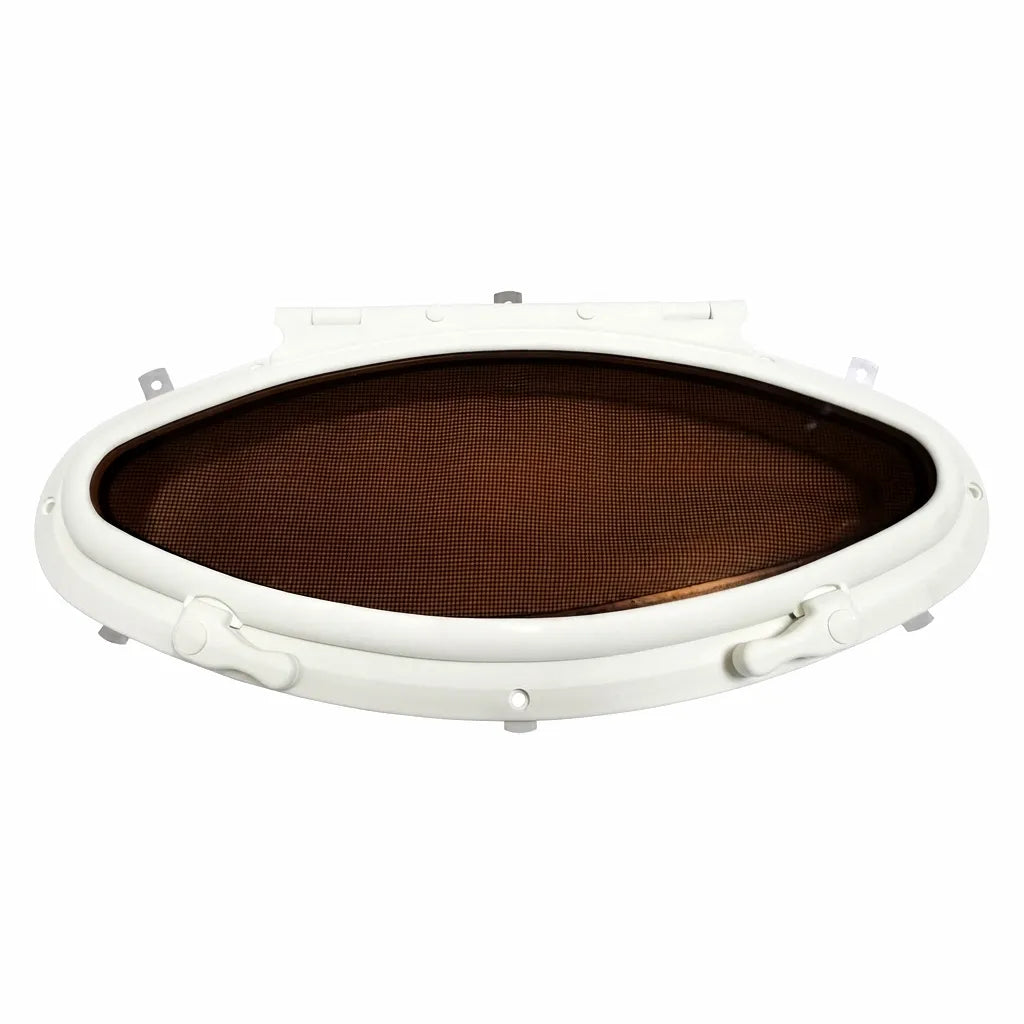 AirowMarine Pro-X Marine Oval Porthole with Mosquito Netting