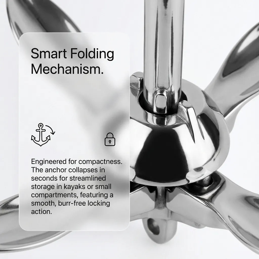 Macro view of the smart folding mechanism and burr-free locking action engineered for rapid deployment and streamlined storage.
