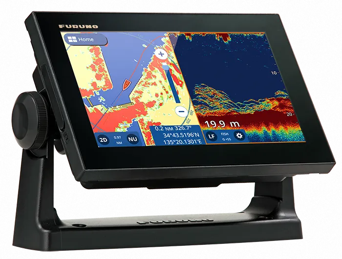 Furuno GP-1971F Multi-Touch GPS Chart Plotter with Integrated CHIRP Fish Finder and Navigation Display