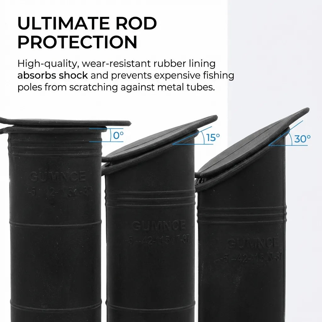 Macro view of the high-quality wear-resistant rubber lining designed for ultimate rod protection and shock absorption.